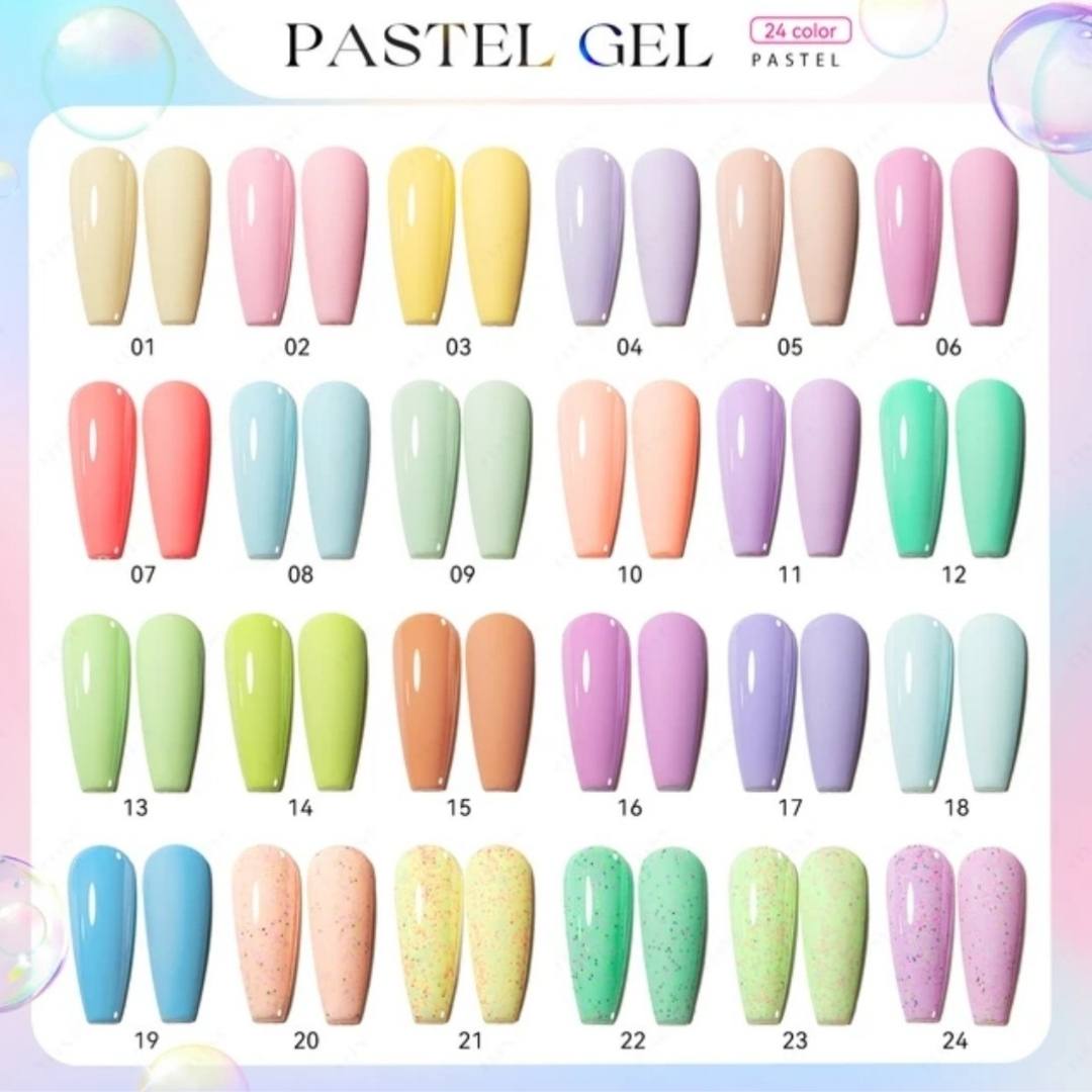 Pastel Gel Polish Nail Supplies Australia