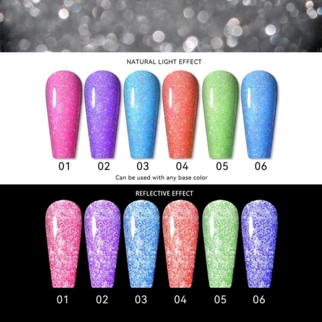 Nail Supplies Australia Reflective Glitter Top Coat