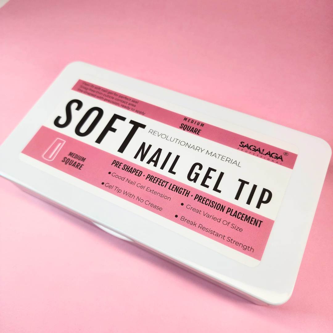 Sagalaga Medium Square Soft Gel Nail Tips