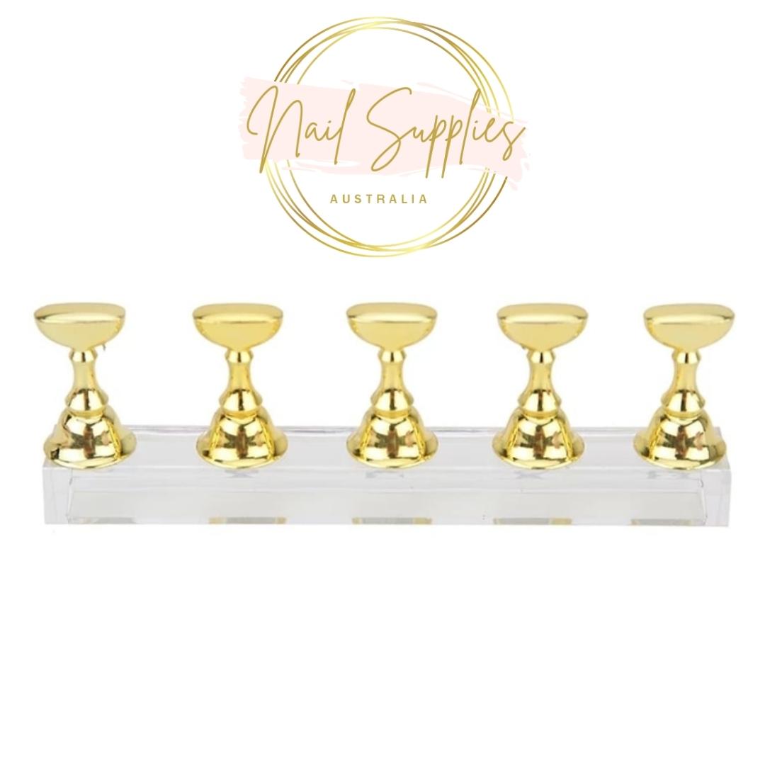 gold nail tip stand 