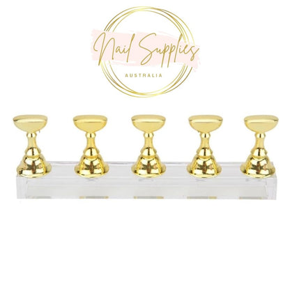 gold nail tip stand 